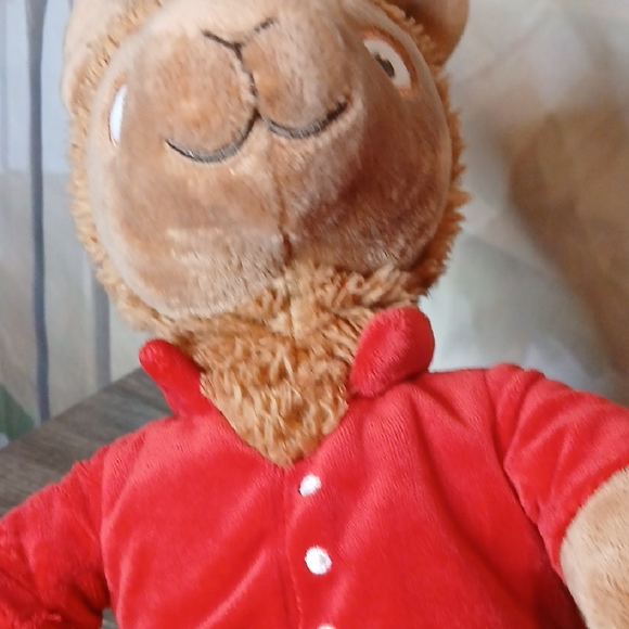 Red Plush Llama Toy - Picture 3 of 6